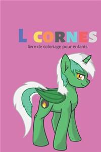 Licorne Livre de Coloriage Pour les Enfants de 4 à 8 Ans