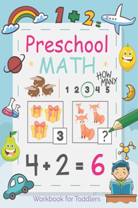 Preschool Math Workbook for Toddlers