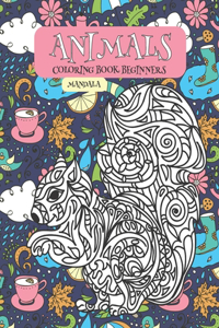 Mandala Coloring Book Beginners - Animals