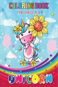 Unicorn Coloring Book for Girls 4-8