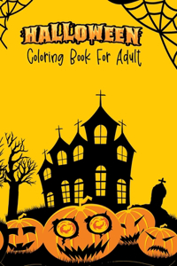 Halloween Coloring Book For Adult