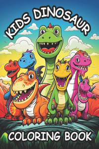 Kids Dinosaur Coloring Book