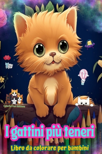 I gattini più teneri - Libro da colorare per bambini - Scene creative e divertenti di gatti sorridenti