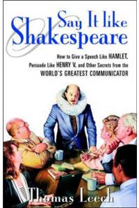 Say It Like Shakespeare