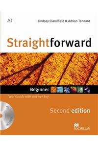 Straightforward 2nd Edition Beginner Workbook with key & CD