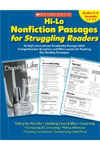 Hi-Lo Nonfiction Passages for Struggling Readers: Grades 4-5