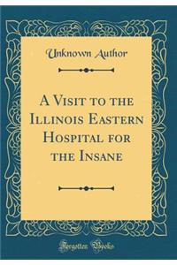 A Visit to the Illinois Eastern Hospital for the Insane (Classic Reprint)