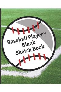 Baseball Player's Blank Sketch Book