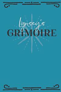 Lynsey's Grimoire: Personalized Grimoire Notebook (6 x 9 inch) with 162 pages inside, half journal pages and half spell pages.