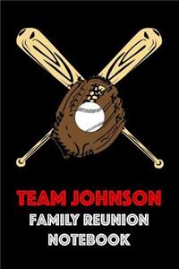 Team Johnson Family Reunion Notebook