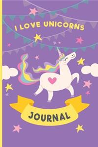 I Love Unicorns Journal
