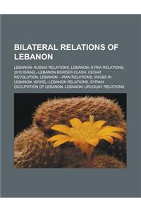 Bilateral Relations of Lebanon