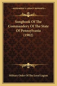 Songbook Of The Commandery Of The State Of Pennsylvania (1902)
