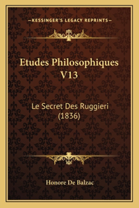 Etudes Philosophiques V13
