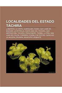 Localidades del Estado Tachira
