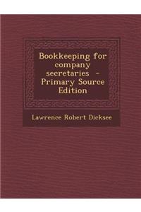 Bookkeeping for Company Secretaries