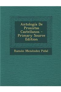 Antologia de Prosistas Castellanos