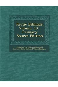 Revue Biblique, Volume 13 - Primary Source Edition