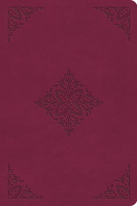 ESV Value Thinline Bible (Trutone, Raspberry, Fleur-De-Lis Design)