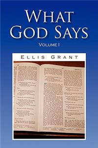 What God Says