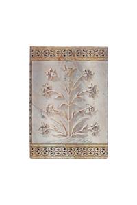 Paperblanks Agra Taj Mahal Flowers Hardcover Mini Unlined Elastic Band Closure 176 Pg 85 GSM