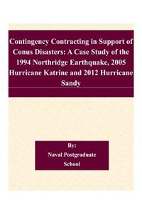 Contingency Contracting in Support of Conus Disasters