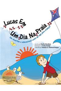 Lucas em um dia na praia