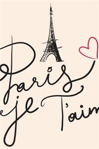 Paris Notebook & Journal. Productivity Work Planner & Idea Notepad: Brainstorm Thoughts, Self Discovery, to Do List