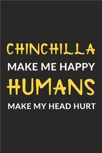 Chinchilla Make Me Happy Humans Make My Head Hurt