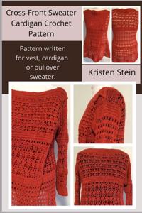 Cross-Front Sweater Cardigan Crochet Pattern