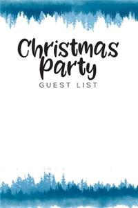 Christmas Party Guest List