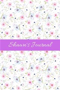 Shawn's Journal: Cute Personalized Name Notebook for Girls & Women - Blank Lined Gift Journal/Diary for Writing & Note Taking