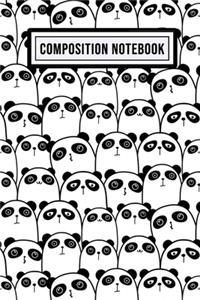 Kawaii Panda Composition Notebook