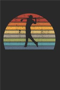 Golf Golfen Golfspieler Notizbuch