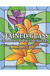 Stained Glass Coloring Book for Adults