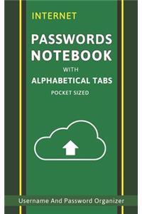 Internet Password Notebook