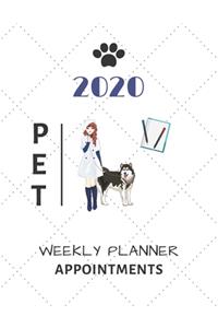 2020 Pet Weekly Planner Appointments