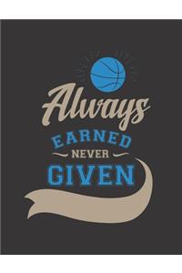 Always Earned Never Given