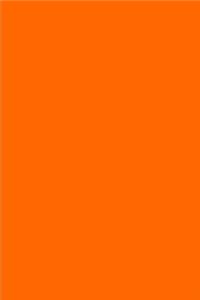 2020 Weekly Planner Safety Orange Color Simple Plain Safety Orange 134 Pages