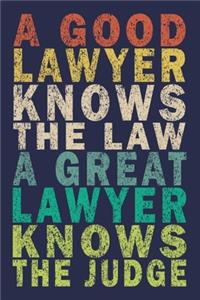 A Good Lawyer Knows The Law A Great Lawyer Knows The Judge