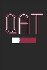 Vintage Qatar Notebook - Qatar Diary - Retro Qatari Flag Journal - Qatar Gifts