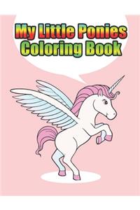 my little ponies coloring book
