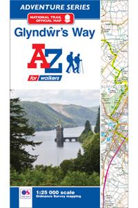 Glyndwr's Way National Trail Official Map