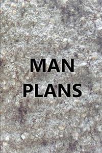 2019 Daily Planner for Men Man Plans Engraved Carved Stone Style 384 Pages