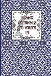 Blank Journals To Write In