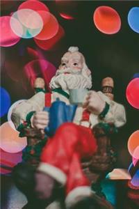 Santa Claus in Christmas Tree Lights