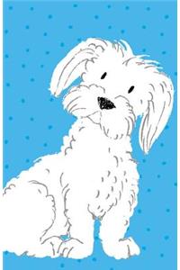 Bullet Journal for Dog Lovers White Maltese Terrier: 162 Numbered Pages with 150 Graph Style Grid Pages, 6 Index Pages and 2 Key Pages in Easy to Carry 5.5 X 8.5 Size.