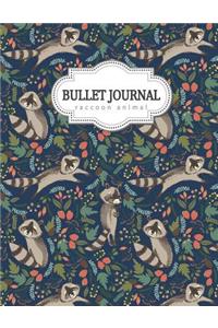 Bullet Journal: Raccoon Animal: Raccoon, Cute Animal, Watercolor Notebook, Cute Notebook for Girls and Women, Bullet Journal and Sketch Book, Composition Book, Journal, 8.5 X 11 Inch 110 Page, Wide Ruled