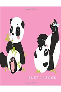Sketchbook: Panda Sketchbook for Kids, 100 Blank Paper for Sketching, Doodling or Drawing, 8.5 X11: Volume 11 (Sketchbooks For Kids Creativity)