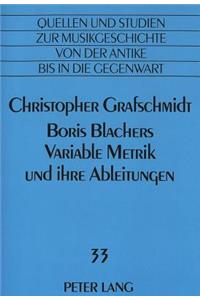 Boris Blachers Variable Metrik Und Ihre Ableitungen